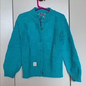 [royal] blue cardigan
